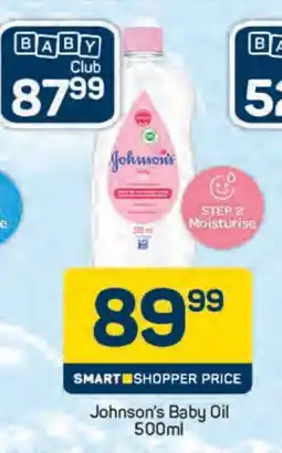 Pick n Pay Johnson's Baby Oil 500ml offer