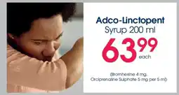 Clicks Adco-Linctopent Syrup 200 ml offer
