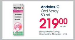 Clicks Andolex-C Oral Spray 50 ml offer