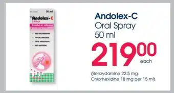 Clicks Andolex-C Oral Spray 50 ml offer