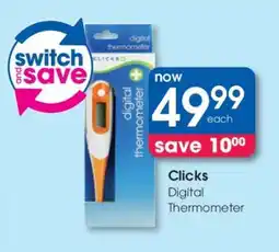 Clicks Clicks Digital Thermometer offer