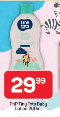 Pick n Pay PnP Tiny Tots Baby Lotion 200ml offer