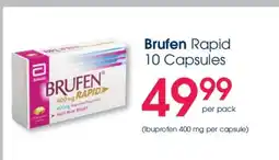 Clicks Brufen Rapid 10 Capsules offer