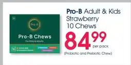 Clicks Pro-B Adult & Kids Strawberry 10 Chews offer