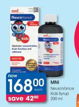 Clicks MNI NeuroVance Kids Syrup 200 ml offer