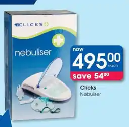 Clicks Clicks Nebuliser offer
