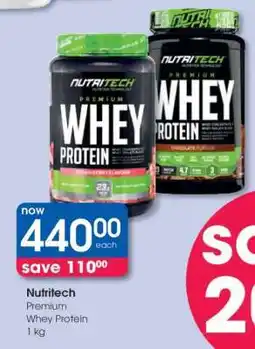 Clicks Nutritech Premium Whey Protein 1 kg offer