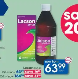Clicks Lacson Syrup offer