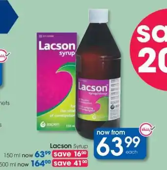 Clicks Lacson Syrup offer