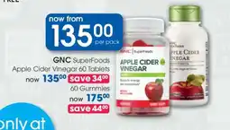 Clicks GNC SuperFoods Apple Cider Vinegar 60 Tablets offer