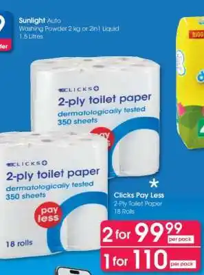 Clicks Clicks Pay Less offer
