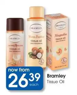 Clicks BRAMLEY TISSUE OIL offer