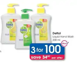 Clicks Dettol Liquid Hand Wash 200 ml offer