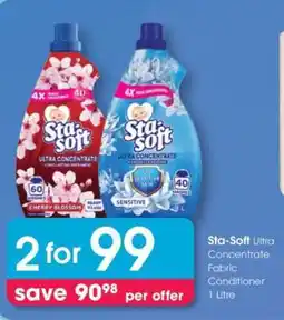 Clicks Sta-Soft Ultra Concentrate Fabric Conditioner 1 Litre offer