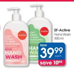 Clicks EF-Active Hand Wash 500 ml offer