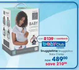 Clicks Snuggletime SnuggleRoo Baby Carrier offer
