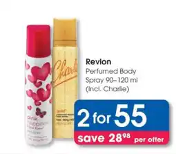 Clicks Revlon Perfumed Body Spray 90–120 ml offer