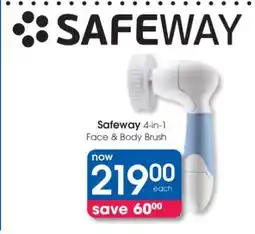 Clicks Safeway 4-in-1 Face & Body Brush offer