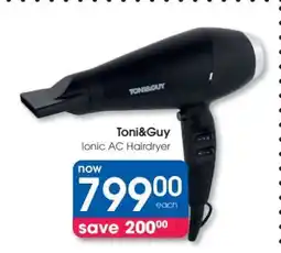 Clicks Toni&Guy Ionic AC Hairdryer offer