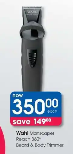 Clicks Wahl Manscaper Reach 360 Beard & Body Trimmer offer