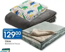 Clicks Clicks Blankets & Throws offer
