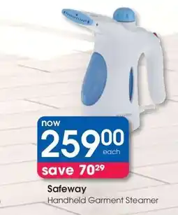 Clicks Safeway Handheld Garment Steamer offer