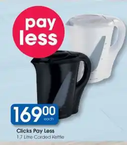 Clicks Clicks Pay Less offer