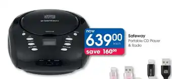 Clicks Safeway Portable CD Player & Radio offer