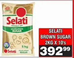 Advance Cash n Carry SELATI BROWN SUGAR 2KG X 10's offer