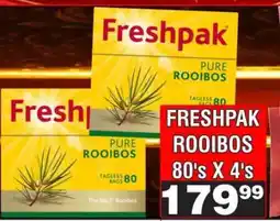 Advance Cash n Carry FRESHPAK ROOIBOS 80's X 4's offer