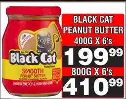 Advance Cash n Carry BLACK CAT PEANUT BUTTER 400G X 6's offer