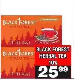 Advance Cash n Carry BLACK FOREST HERBAL TEA 10's offer