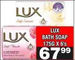 Advance Cash n Carry LUX BATH SOAP 175G X 6's offer