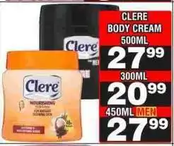 Advance Cash n Carry CLERE BODY CREAM 500ML offer