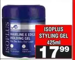 Advance Cash n Carry ISOPLUS STYLING GEL 425ml offer