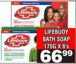 Advance Cash n Carry Lifebuoy Bath Soap 175g x 6's offer