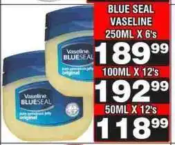 Advance Cash n Carry BLUE SEAL VASELINE 250ML X 6's offer