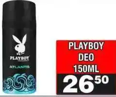 Advance Cash n Carry PLAYBOY DEO 150ML offer