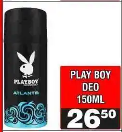 Advance Cash n Carry Play Boy Deo 150ml offer