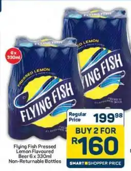 Pick n Pay Flying Fish Pressed Lemon Flavoured Beer 6 x 330ml Non-Returnable Bottles offer