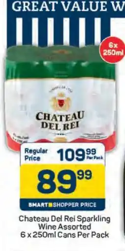 Pick n Pay Chateau Del Rei Sparkling Wine Assorted 6 x 250ml Cans Per Pack offer