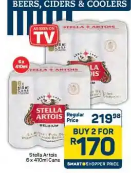 Pick n Pay Stella Artois 6 x 410ml Cans offer