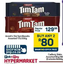 Pick n Pay Hypermarket Arnott's Tim Tam Biscuits Assorted 175/200g offer