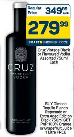 Pick n Pay Hypermarket Cruz Vintage Black or Flavoured Vodka offer