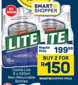 Pick n Pay Castle Lite 6 x 330ml offer
