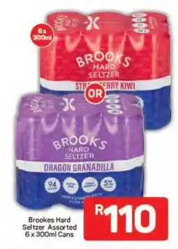 Pick n Pay Brookes Hard Seltzer Assorted 6 x 300ml Cans offer
