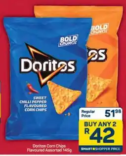 Pick n Pay Doritos Corn Chips Flavoured Assorted 145g offer