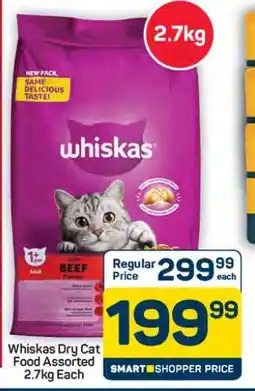 Pick n Pay Whiskas Dry Cat Food Assorted 2.7kg Each offer