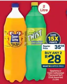 Pick n Pay Sparletta or Twist Carbonated Flavoured Soft Drink Assorted 2 Litre offer