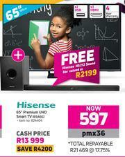 Game Hisense 65" Premium UHD Smart TV 65A6G offer